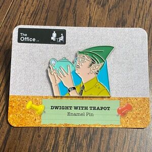 “5/$20” The Office Dwight with Teapot enamel pin